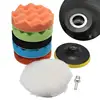 7pcs/8pcs 3''/4'' Polishing Pad Buffing Buffer Waxing Sponge Pad Kit For Car Polisher Buffer Drill Adapter ► Photo 3/6