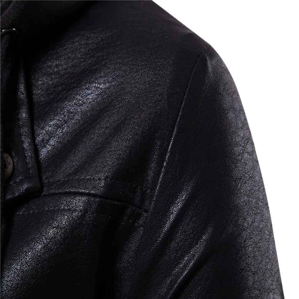 Повседневная кожаная куртка для мужчин черный хаки коричневый тонкий крой кожаные куртки пальто Блейзер кожаная куртка пальто плюс размер