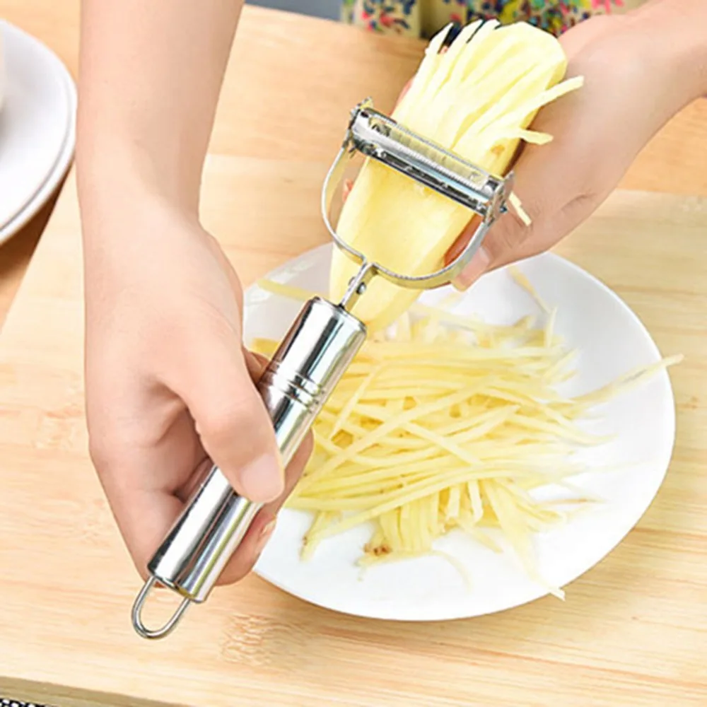 2 в 1 Терка Жульен Peelers из нержавеющей стали кухонные принадлежности фрукты овощи