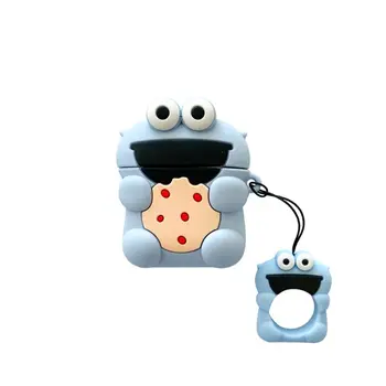 

Fashion Cute Colorful Frog Soft Silicone Protective Cover Shockproof Case Skin With Lanyard for Airpods 1/2 Charging Box