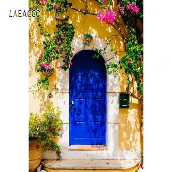 

Laeacco Rural House Arch Door Blossom Grass Alley Porch Photo Backdrops Photography Backgrounds Baby Newborn Portrait Photophone