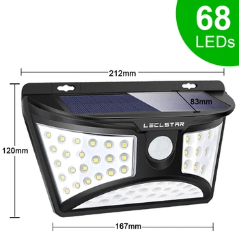 

Low Price Clearance Street Lamp with Motion Sensor Outdoor Spotlight Lighting Sunlight Solar Energy Street Light Wall lantern