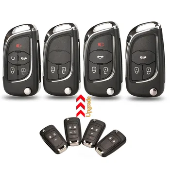 

Kutery 10pcs 2/3/4/5 Buttons Replacement Modified Flip Folding Remote Car Key Shell Case For Chevrolet Lova Aveo Cruze Camaro