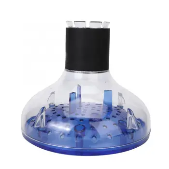 

Barber Shop Professional Blower Diffuser Wind Cover Hair Dryer Diffuser Hairdressing Tool (Transparent Blue)