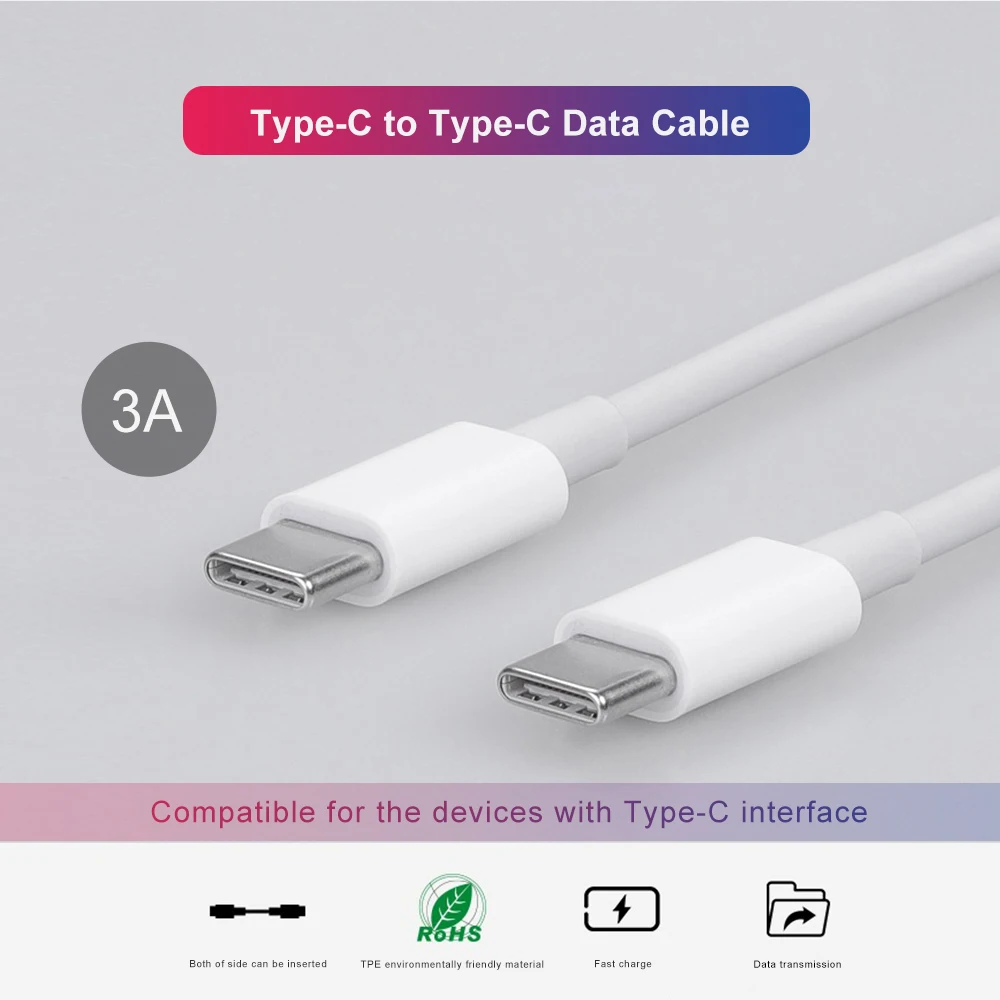 OXEN кабель type-C-USB C для huawei P10 mate 10 Pro P20 Redmi Note 7 3A Быстрая зарядка type-C MacBook | Мобильные