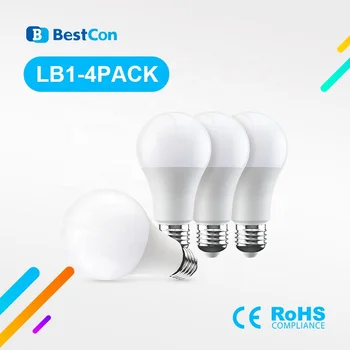 

1/2/4-Pack BroadLink Smart Light BestCon LB1 Smart Wifi LED Lamp Dimmer LED Bulb Light Voice Control with Google Home & Alexa