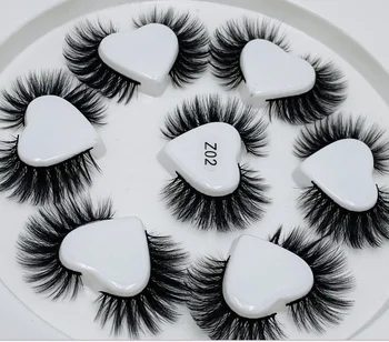 

QUXINHAO Mink eyelashes 7 pairs 3d mink hair eyelashes makeup 3d nature fake lashes extension false eyelashes Wholesale (7P)