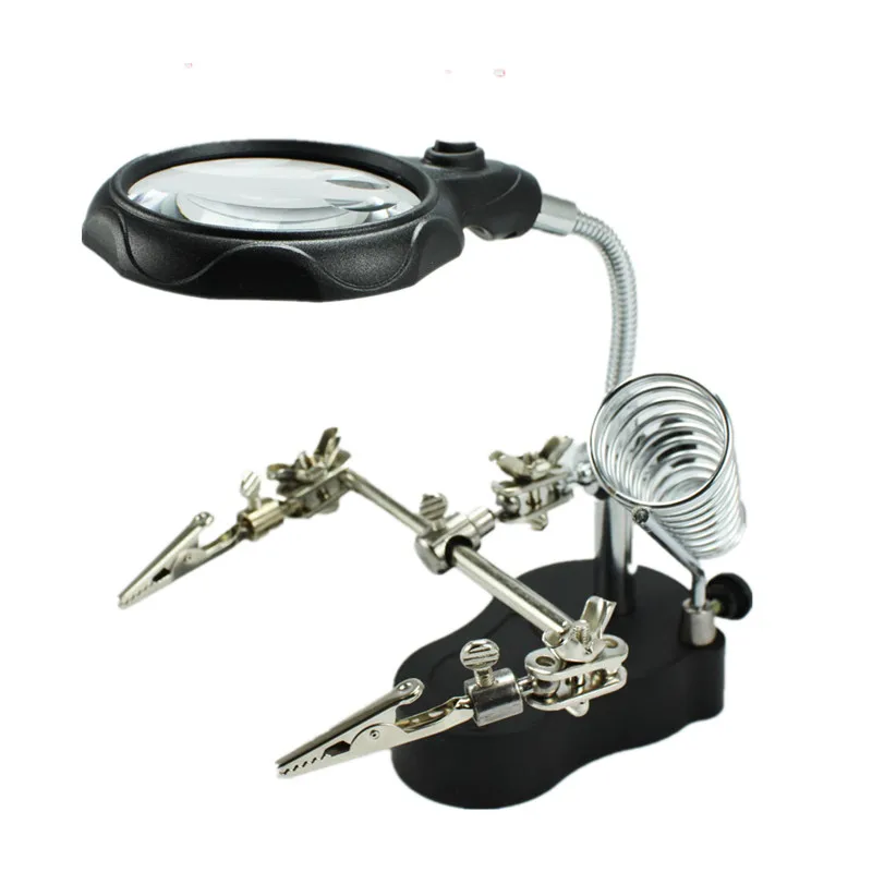 

LED Lamp Maintenance Magnifier, Glass Soldering Station, Worktable, Glass Repair Magnifier, Industrial Equipment Tool, 1pc