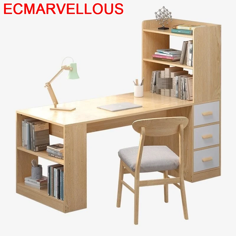 

Office Bureau Meuble Escritorio Portatil Para Notebook Bed Tray Small Bedside Mesa Computer Stand Laptop Table With Bookshelf