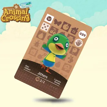 

039 Jitters Animal Crossing Card Amiibo Cards Work for Switch NS 3DS Games