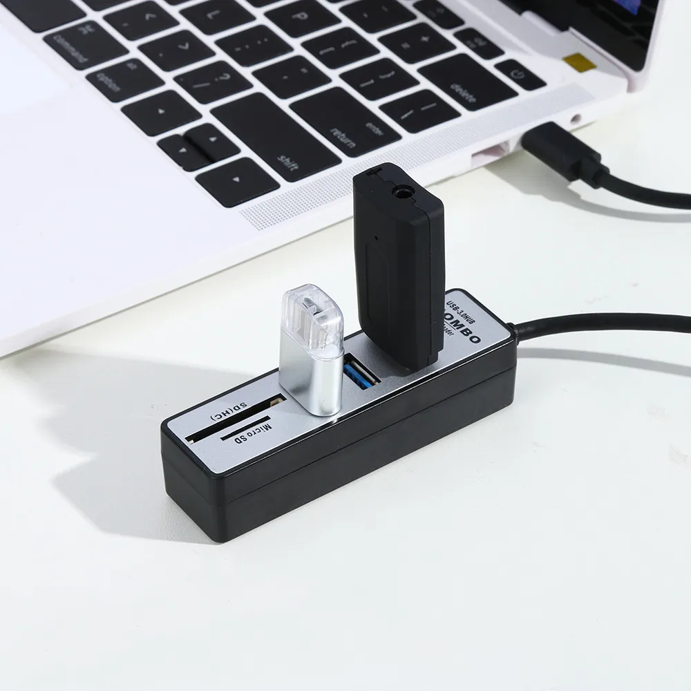Usb хаб 3 0 Micro USB 480 Мбит/с высокоскоростной разветвитель 2 в 1 с портами устройство