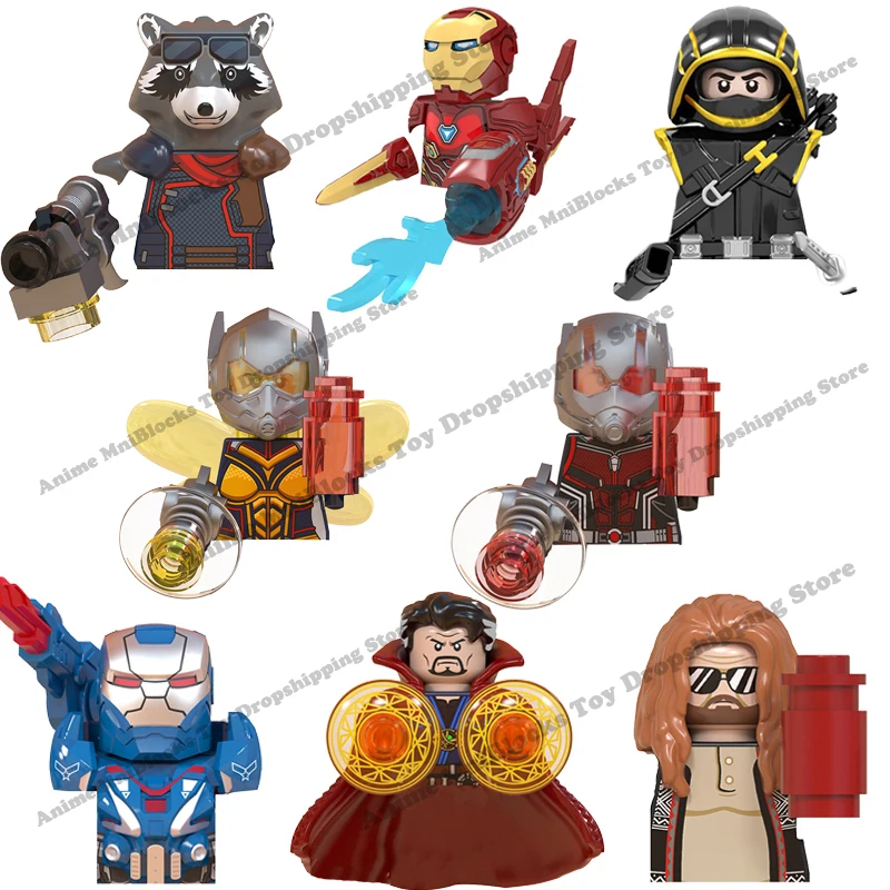Фигурки героев аниме WM6061 WM6062 WM6063 WM6055 WM6071 MARVEL Железный человек Человек-паук Тор
