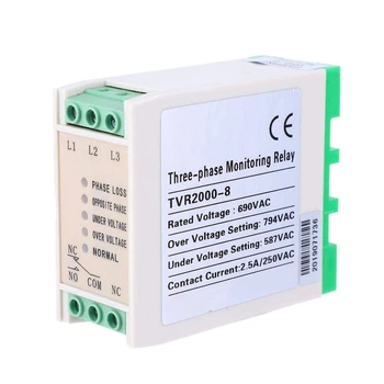 

Voltage Monitoring Relay,3 Phase Circuit Protection Voltage Monitoring Relay Undervoltage Phase Sequence Protector