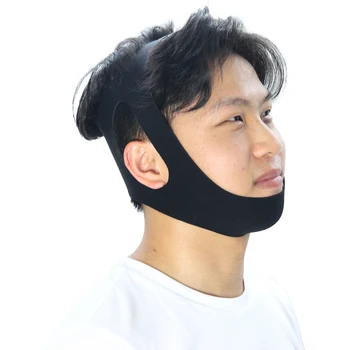 

Genkent Anti Snoring Chin Strap Anti Snore Stop Snoring Jaw Belt Sleep Support for Woman Man Care Sleeping Tools Black