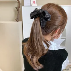 2021 Fashion Hair Accessories For Girls New Korea Style Sweet Hairpin Cute Ribbon Bow Imitation Pearl Banana Hair Clip Women