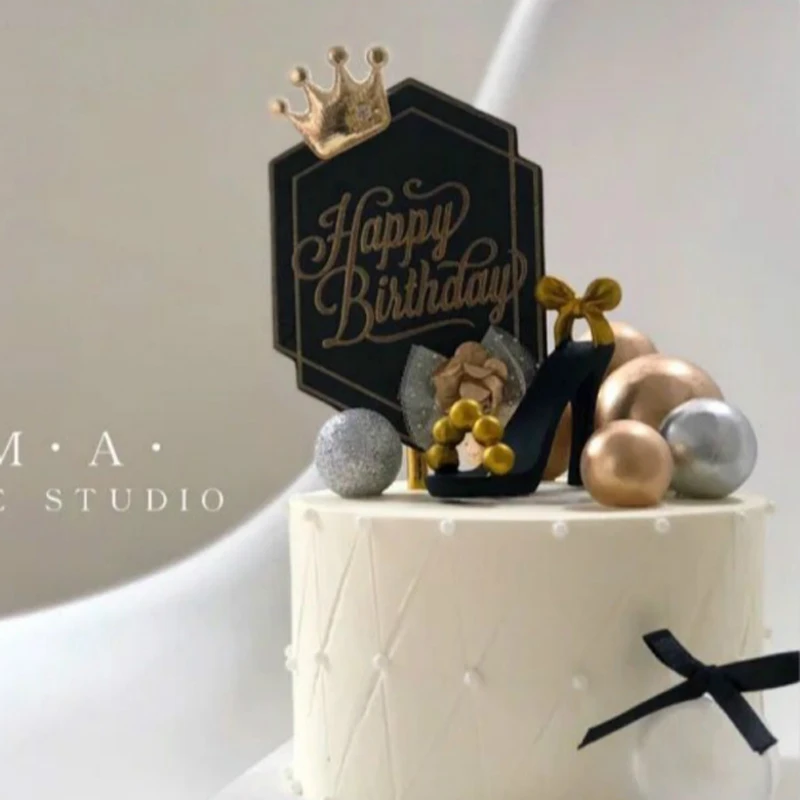 Chaussures A Talons Hauts De La Reine Decoration De Gateau Cadeau A La Deesse Dans Mon Coeur Chaussures De Perles Vous Etes Mon Seul Cadeau D Amour De Gateau De Mariage Aliexpress