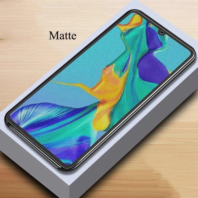 Матовый Защитное стекло для huawei P30 lite стекло против синего отпечатков пальцев матовое закаленное стекло huawei P 30 lite защита экрана - Цвет: Матовый