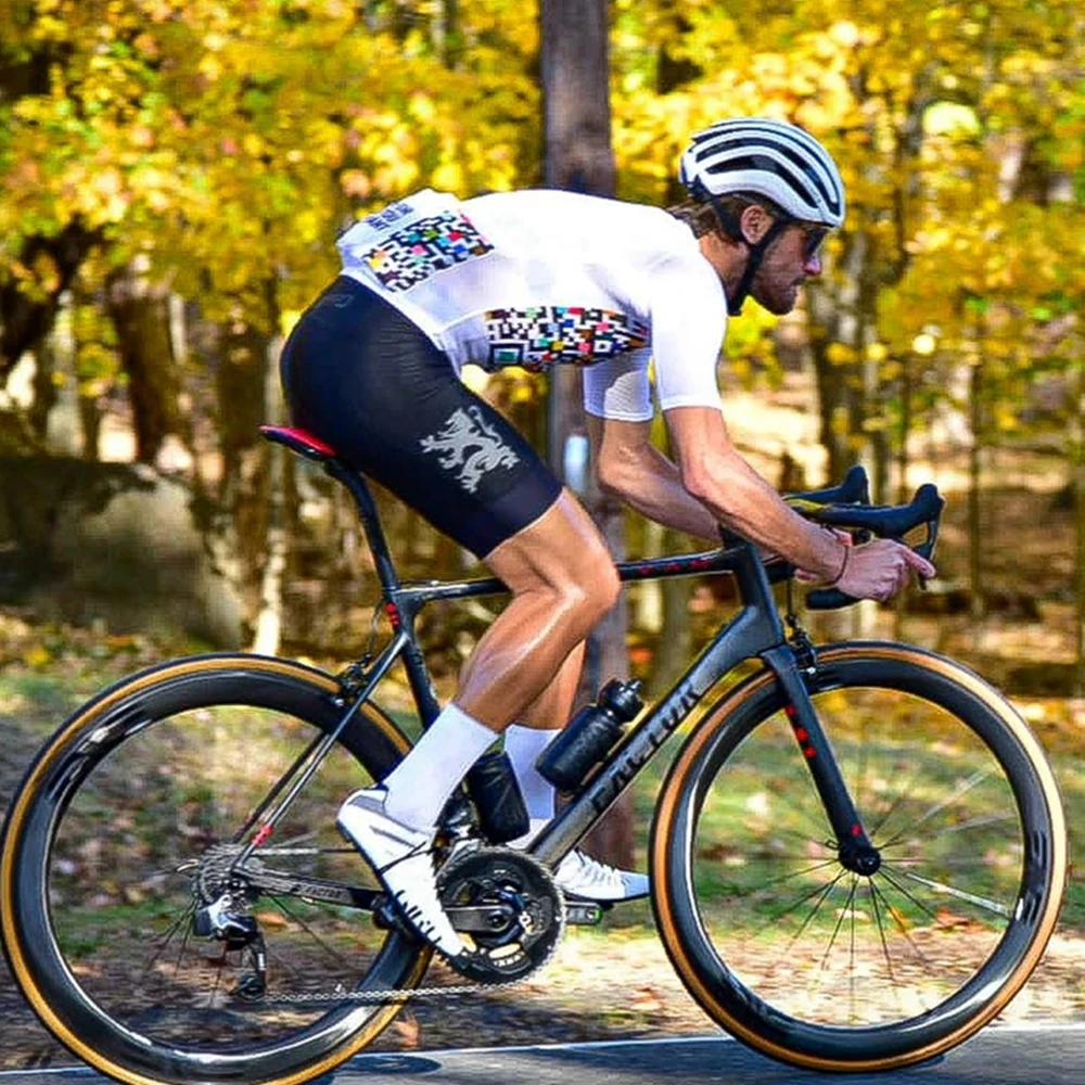 Roupa Ciclismo Hombres 2021 Personalized Custom QR code Short sleeve bike clothing Men's Cycling jersey bicycle wear | Спорт и