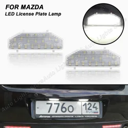 2Pcs Número LED License Plate Luz Lâmpada Para Mazda 6 Mazda6 GH 2007 2008 2009 2010 2011 2012 2004 2012 OEM GS1D51270D RX 8