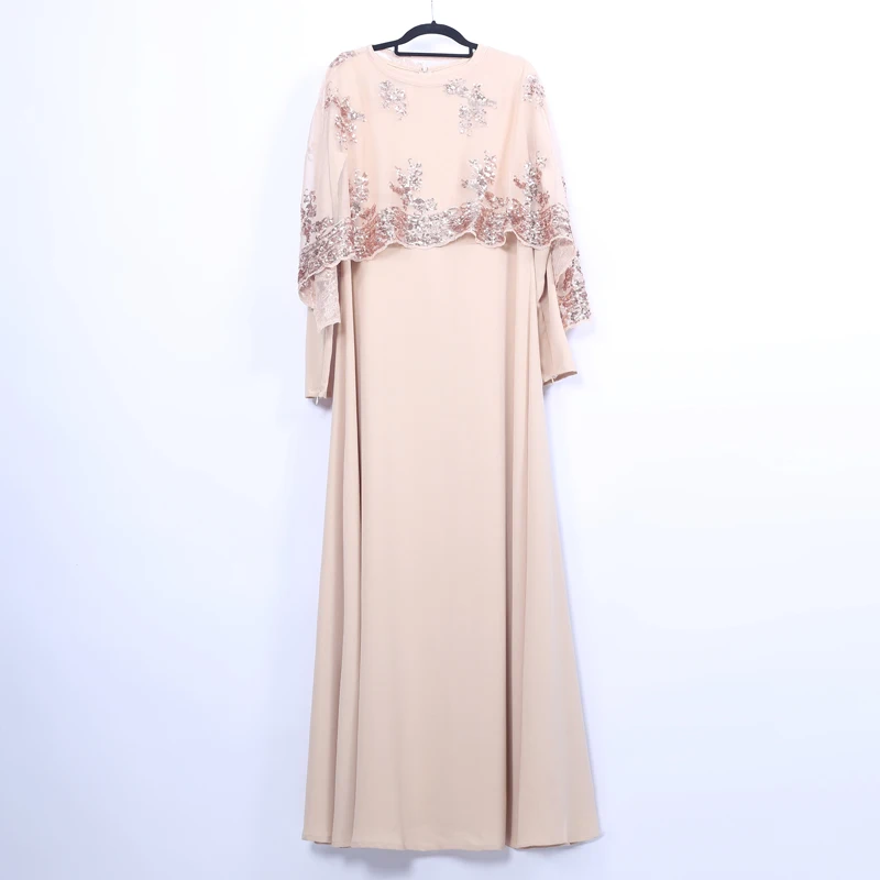 Мусульманское платье одежда из Дубая для Женский Восточный халат Caftan осень зима