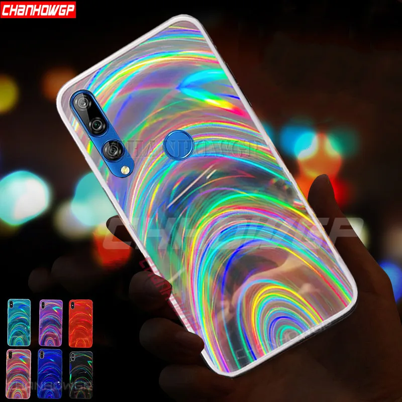 Чехол для Huawei Honor 9X Pro блестящие 3D радужные мягкие чехлы из ТПУ телефонов 8A 8S 8X 20 10