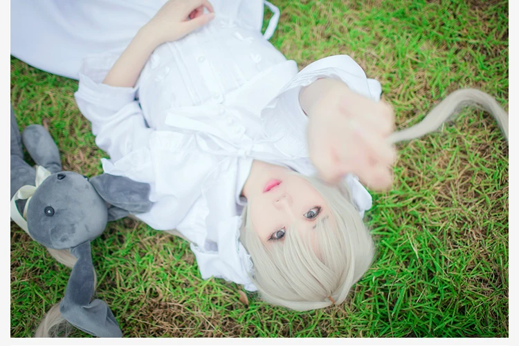 Yosuga No Sora Kasugano, костюм для косплея, белое кимоно, японская игра в одиночество, где мы меньше всего одни, платье с заячьими ушками