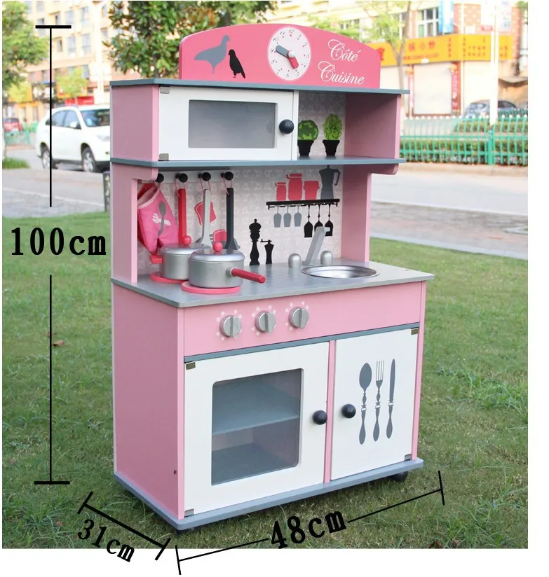 

France Janod Large Size Children Play House Model Simulation Kitchen Stove Toy Early Childhood Educational Birthday