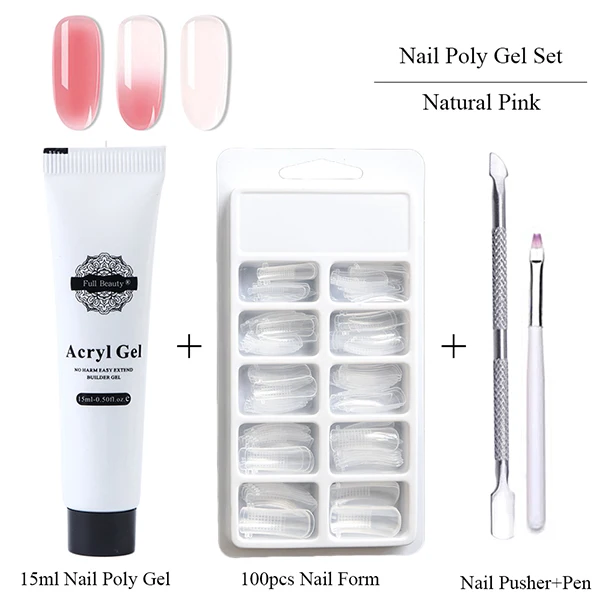 Natural Pink Set Температура Изменение цвета лак для ногтей градиент прозрачная; Нейл-арт гель лак Блестящий лак DIY Маникюрный набор CH1522-1 - Цвет: Natural Pink Set