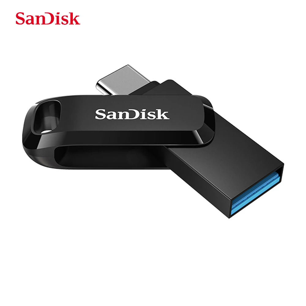 SanDisk USB флеш накопитель 32 ГБ 64 128 256 ультра двойной USB3.1 диск OTG Type C Флешка 150 м/с для