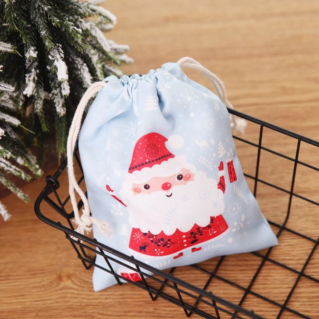 Рождественская Подарочная сумка с принтом конфет, Рождественская сумка, детская одежда, Подарочная сумка с яблоком, рождественские украшения Для Дома, Для Дома