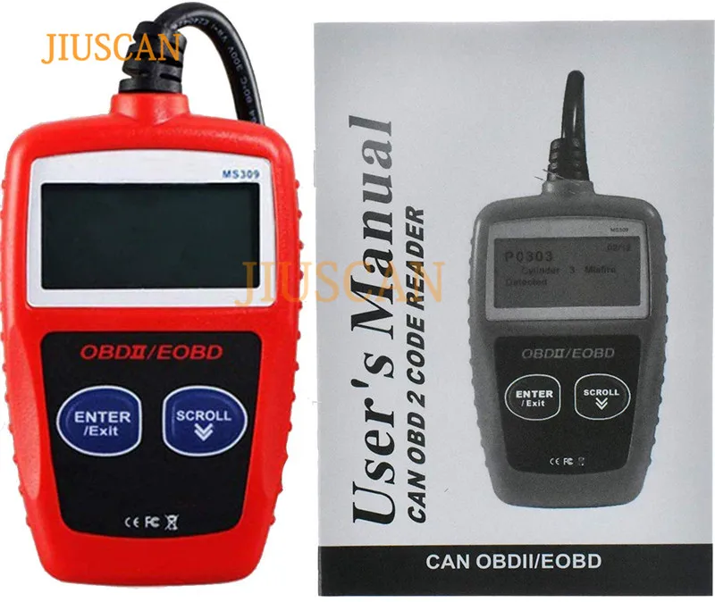 JIUSCAN MaxiScan MS309 Автомобильный сканер OBD2 Универсальный автоматический считыватель кодов многоязычный диагностический инструмент