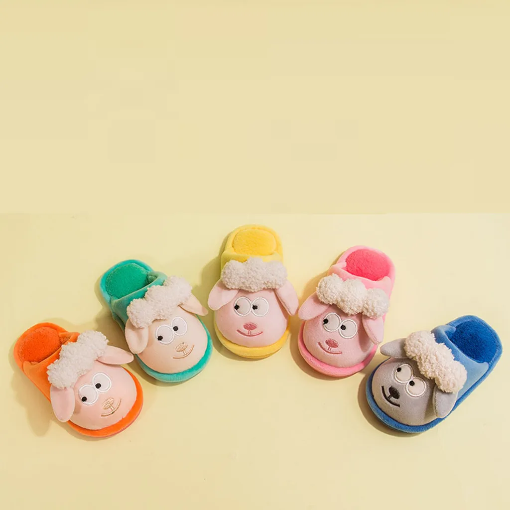Детская домашняя обувь из флока; зимняя повседневная обувь; chaussure enfants; Лоферы для мальчиков; zapatillas beba kinder; plusch haus schuhe;# WS