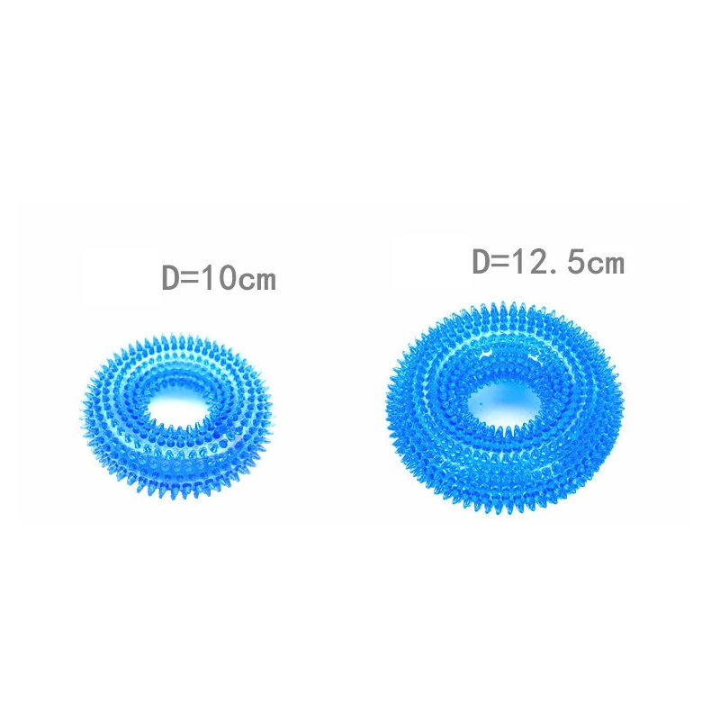 Забавная Интерактивная устойчивая к укусам вокальное кольцо собака игрушка собака Жевательные Зубы Чистка открытый тренировочный мяч-пищалка товары для щенков питомцев