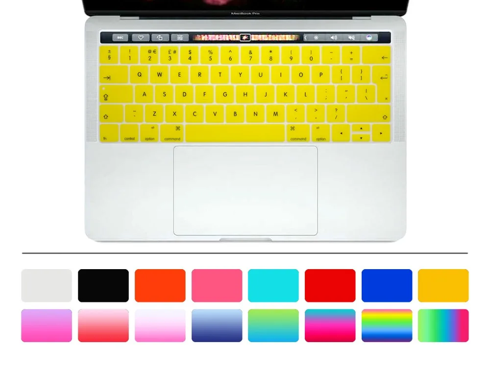 Силиконовая накладка на клавиатуру HRH с английской и европейской вилкой защитный