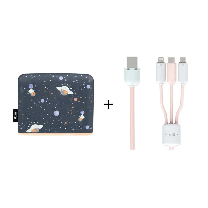 Maoxin мини powerbank 10400 мАч портативный милый внешний аккумулятор Внешняя батарея для iphone samsung xiaomi зарядное устройство для мобильного телефона - Цвет: universe