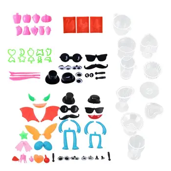 

Plastic Clay Plasticine Mold Super Light Animal Fruit Pattern Heart Star Doll Eyes Children DIY Tools Kids Educational Toys Set