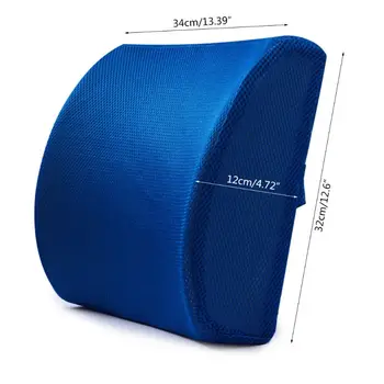 

Memory Foam Seat Chair Lumbar Back Support Cushion Pillow For Office Home Car