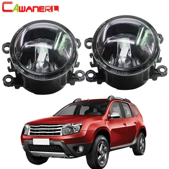 

Cawanerl For 2012-2015 Renault Duster Closed Off-Road Vehicle Car Fog Light Lampshade + LED / Halogen Bulb Daytime Running Light