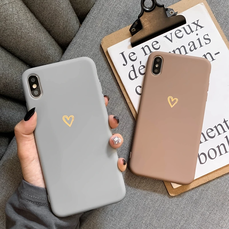 For iPhone 6 6s 7 8 Plus X XR XS MAX iPhone 11 Pro Max case Ultra-thin soft heart-shaped pattern silicone protective case For iPhone 6 6s 7 8 Plus X XR XS MAX iPhone 11 Pro Max case Ultra-thin soft heart-shaped pattern silicone protective case