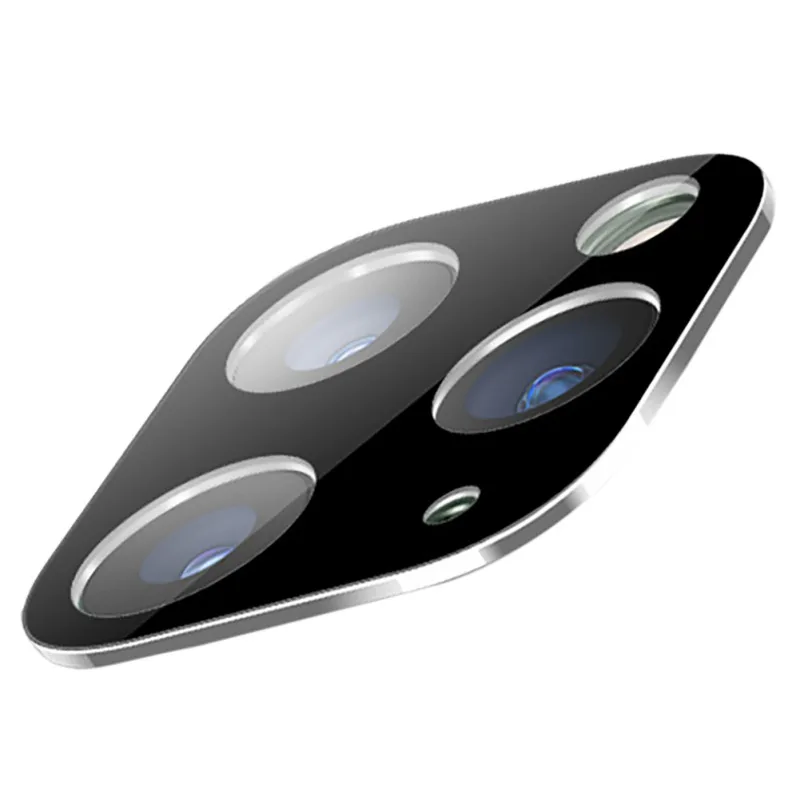 Для IPhone11pro/promax крышка объектива устойчивый к царапинам пылезащитный титановый сплав защитное кольцо крышка объектива - Цвет: iPhone11 silver