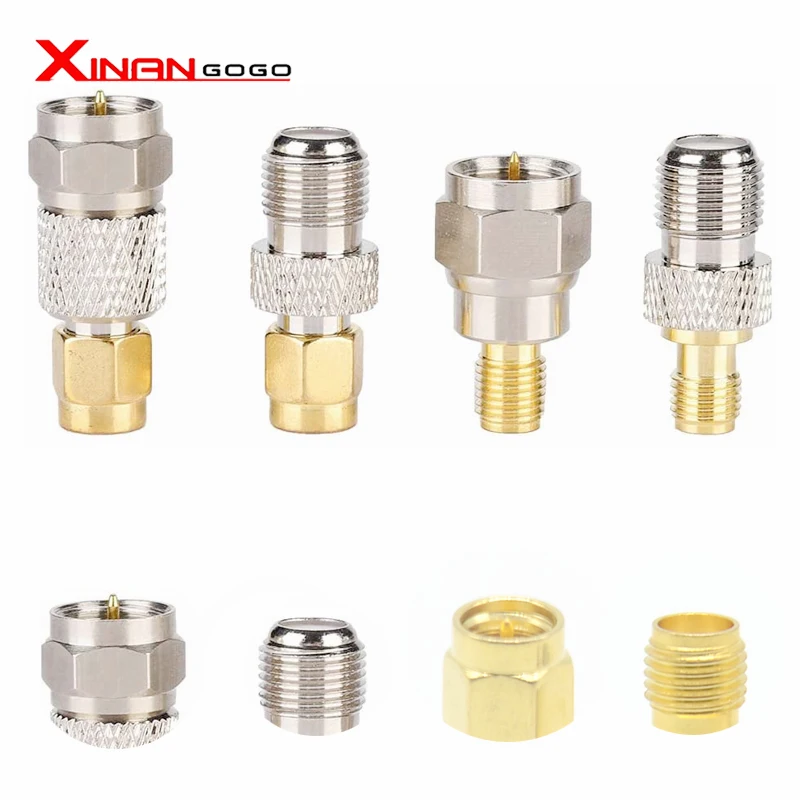 Xinangogo 2 шт. F SMA Мужской переходник с внутренней Резьбой разъем RF коаксиальный