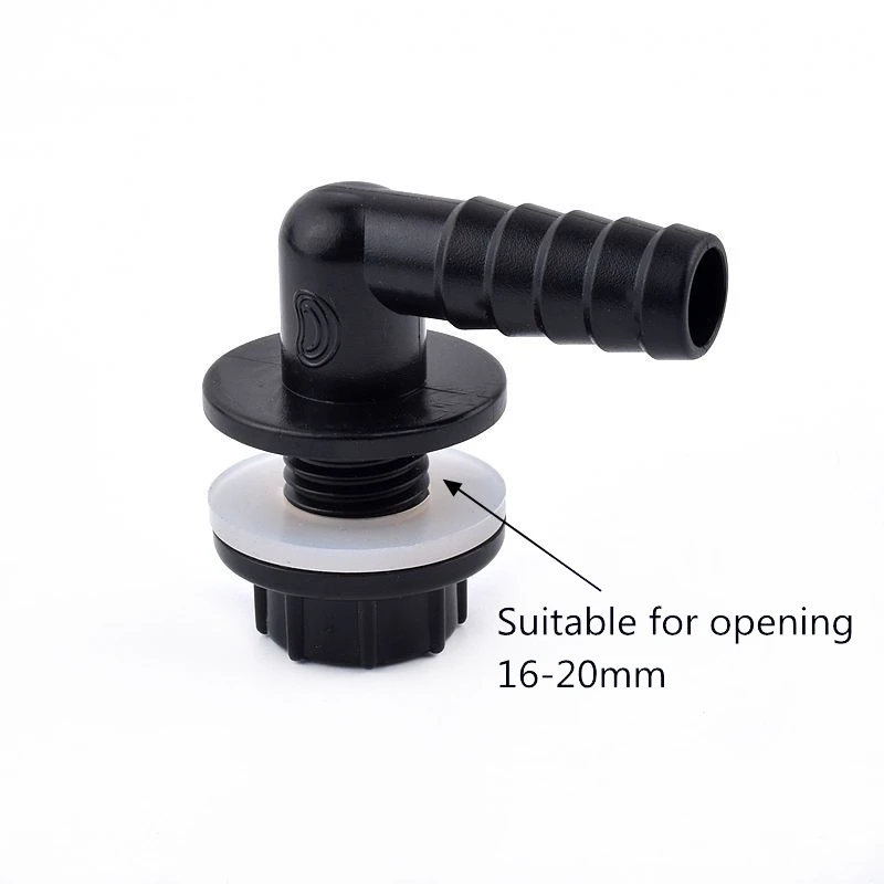 Connettore Per Tubo Acquario In PVC Dritto | 25mm, Nero, Altezza 8.3 Cm | Giunto Di Collegamento Per Impianti Acquari E Pesci - 5