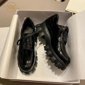 

RY-RELAA Europe station Genuine Leather womens shoes 2020 fashion luxury women shoes platform sneakers women casual shoes tide