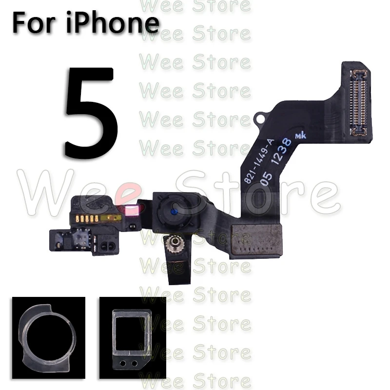 Оригинальная маленькая фронтальная камера Flex для iPhone 6 6s Plus 5 5S 5C SE правый датчик приближения фронтальная камера шлейф - Цвет: For iPhone 5