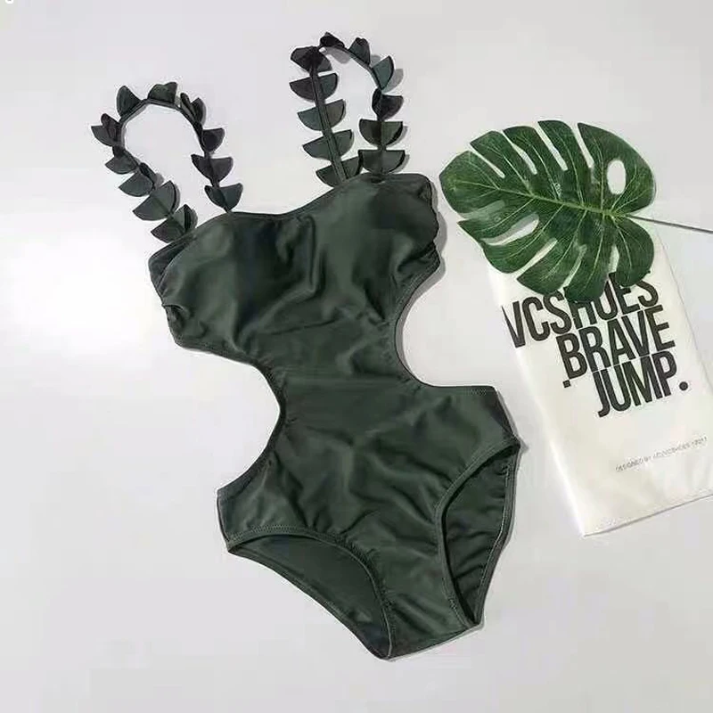Женские пляжные выходные купальники 2020 слитный купальный костюм купальник новый