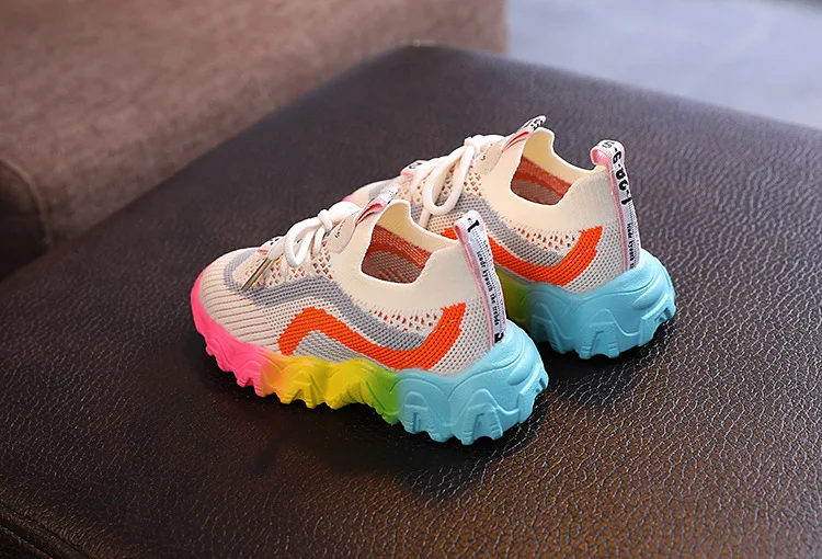 2021 Newest Kids Shoes for Baby Girls and Boys Anti-slip Soft Rubber Bottom Baby Sneaker Casual Flat Shoes Children Size 21-30 best leather shoes