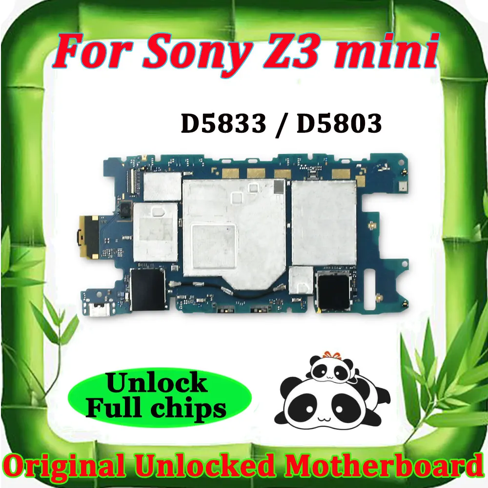 Для sony Ericsson Xperia Z3 mini D5833 D5803 оригинальные платы Заводская разблокировка материнская плата Android OS logic материнская плата