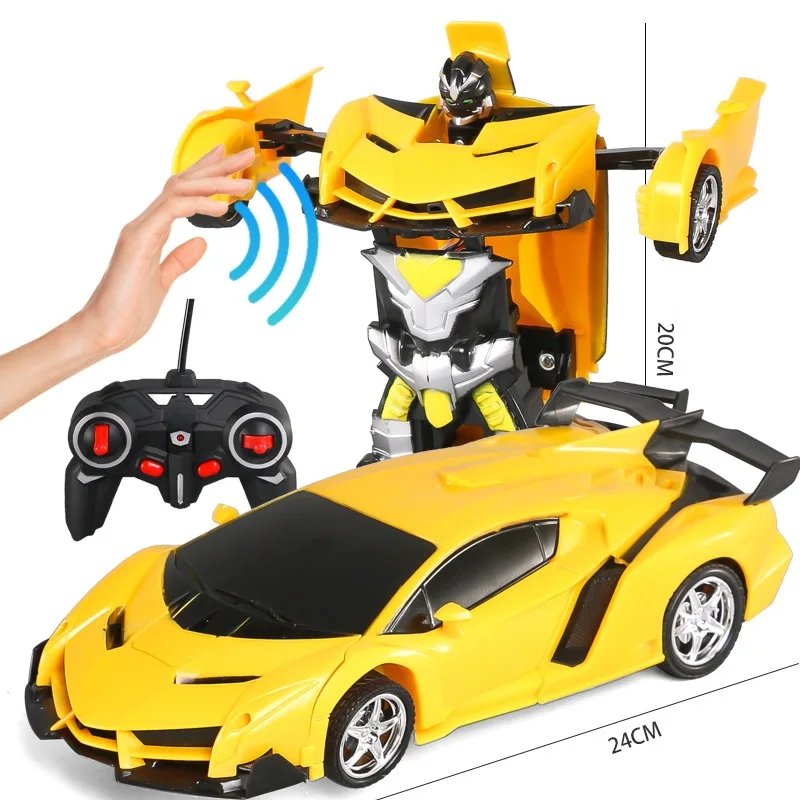 

Transformation Robot Car 1:18 Deformation RC Car Toy Induction led Gesture sensing Remote Control Car Models RC Combat Toy gift