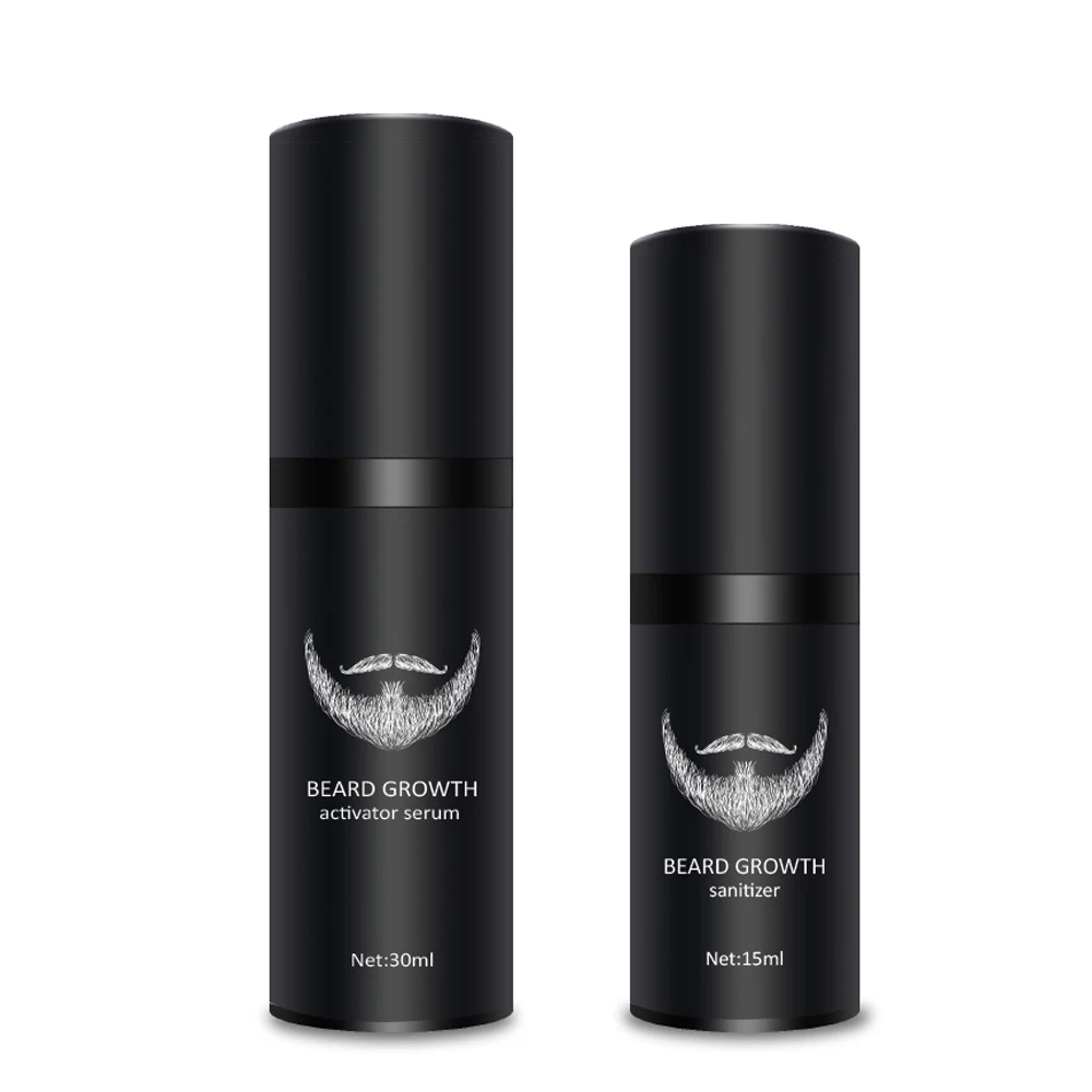Kit de crecimiento de barba, potenciador del crecimiento del cabello, aceite más grueso, acondicionador nutritivo, conjunto de cultivo de barba con rodillo de crecimiento