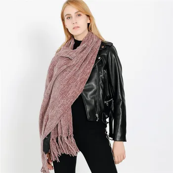 

New autumn and winter hot summer street fashion snapshot soft shawl shawl